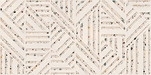 Wandtegel Gobi Nude relieve  60x120 rett