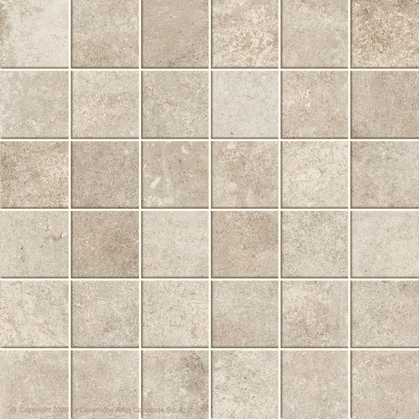 Codec White mozaiek 5x5 op net van 30x30