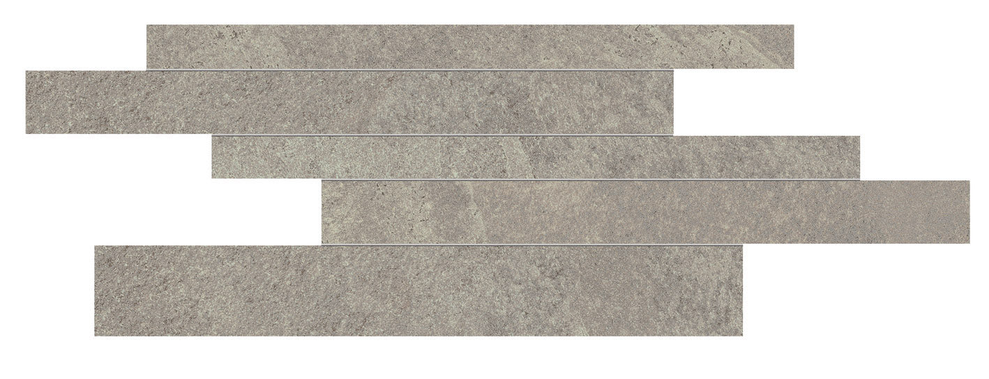 Mozaiektegel Impact Ash brick stroken op net van 29,5x60 rett - WDtegels