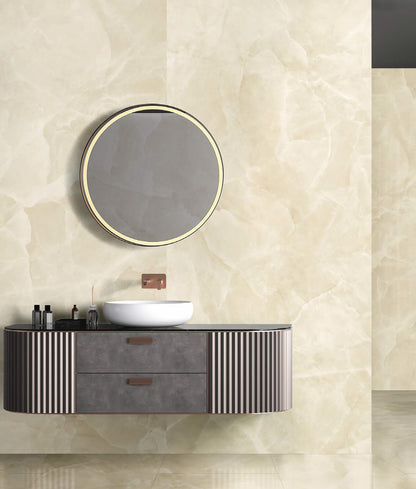 Slab Onyx Ivory gepolijst 120x270 rett - WDtegels