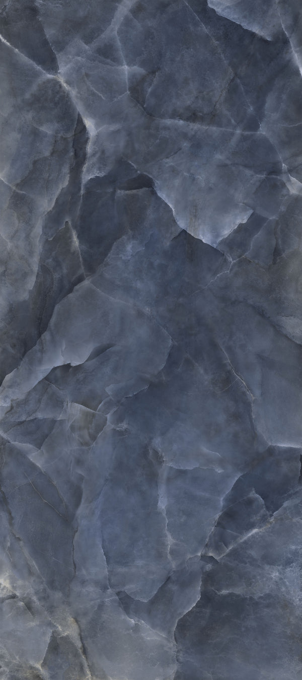 Slab Onyx Blue gepolijst 120x280 rett