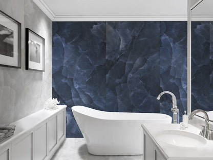 Slab Onyx Blue gepolijst 120x280 rett - WDtegels