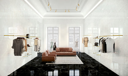 Slab Onyx White gepolijst 120x270 rett - WDtegels