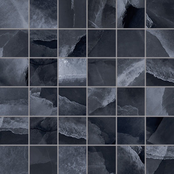 Onyx ek Black mozaiek pulido 5x5 op net van 30x30
