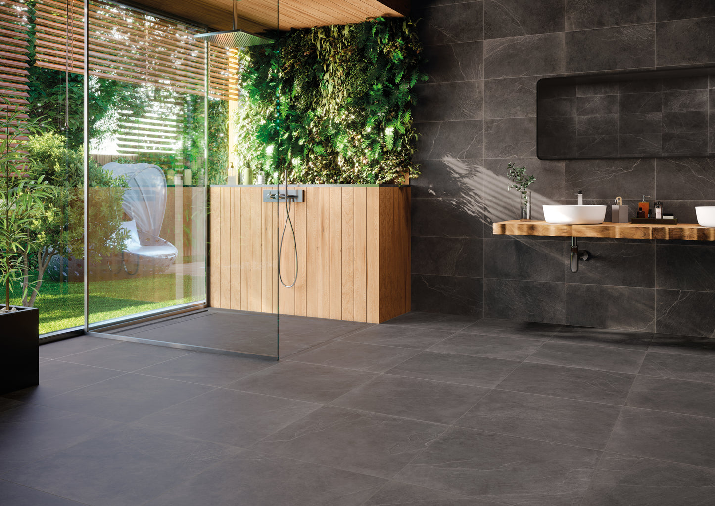 Vloertegel Statale Black 60x60 anti-slip rett - WDtegels