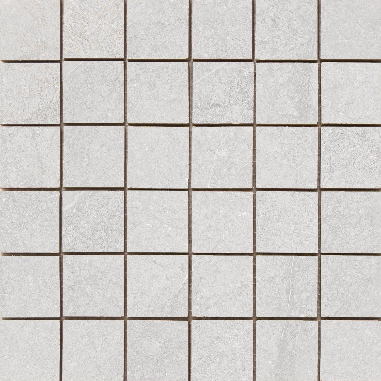 Munich White mozaiek 5x5 op net - WDtegels