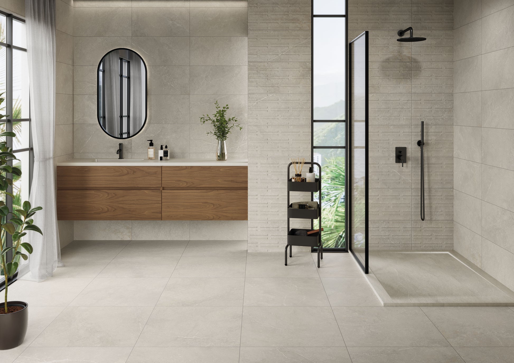 Vloertegel Munich Sand 60x60 rett - WDtegels