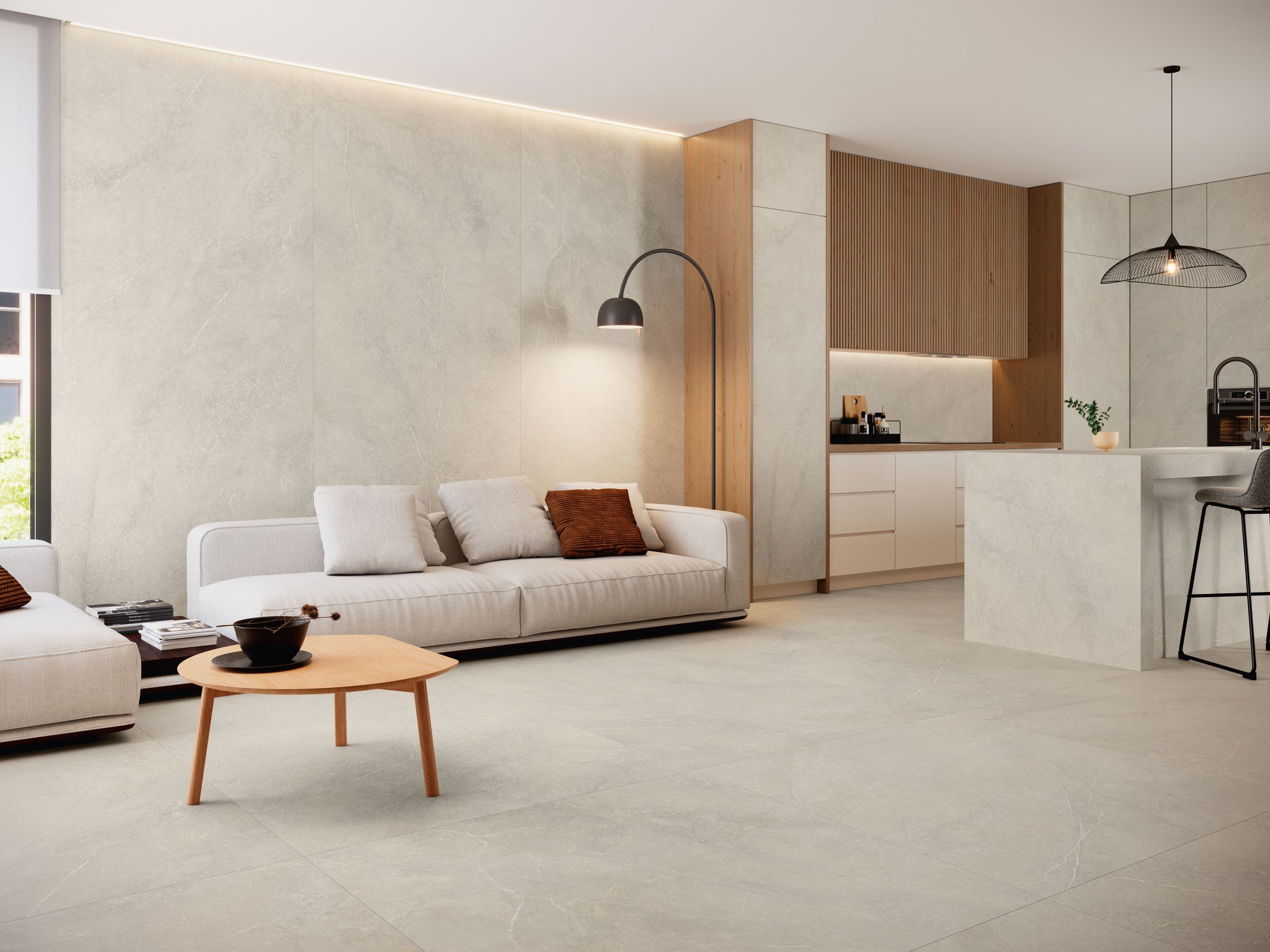 Vloertegel Munich Sand 120x120 rett - WDtegels
