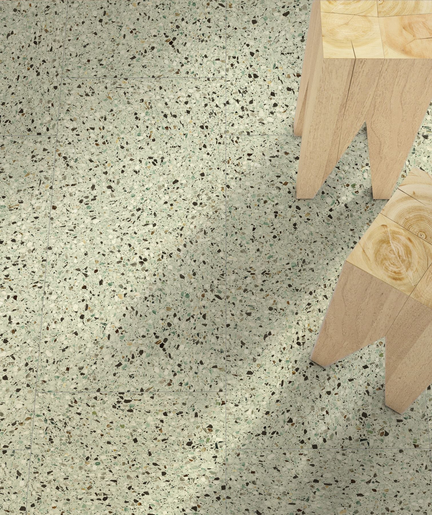 Medley terrazzo Leaf 60x60 rett - WDtegels