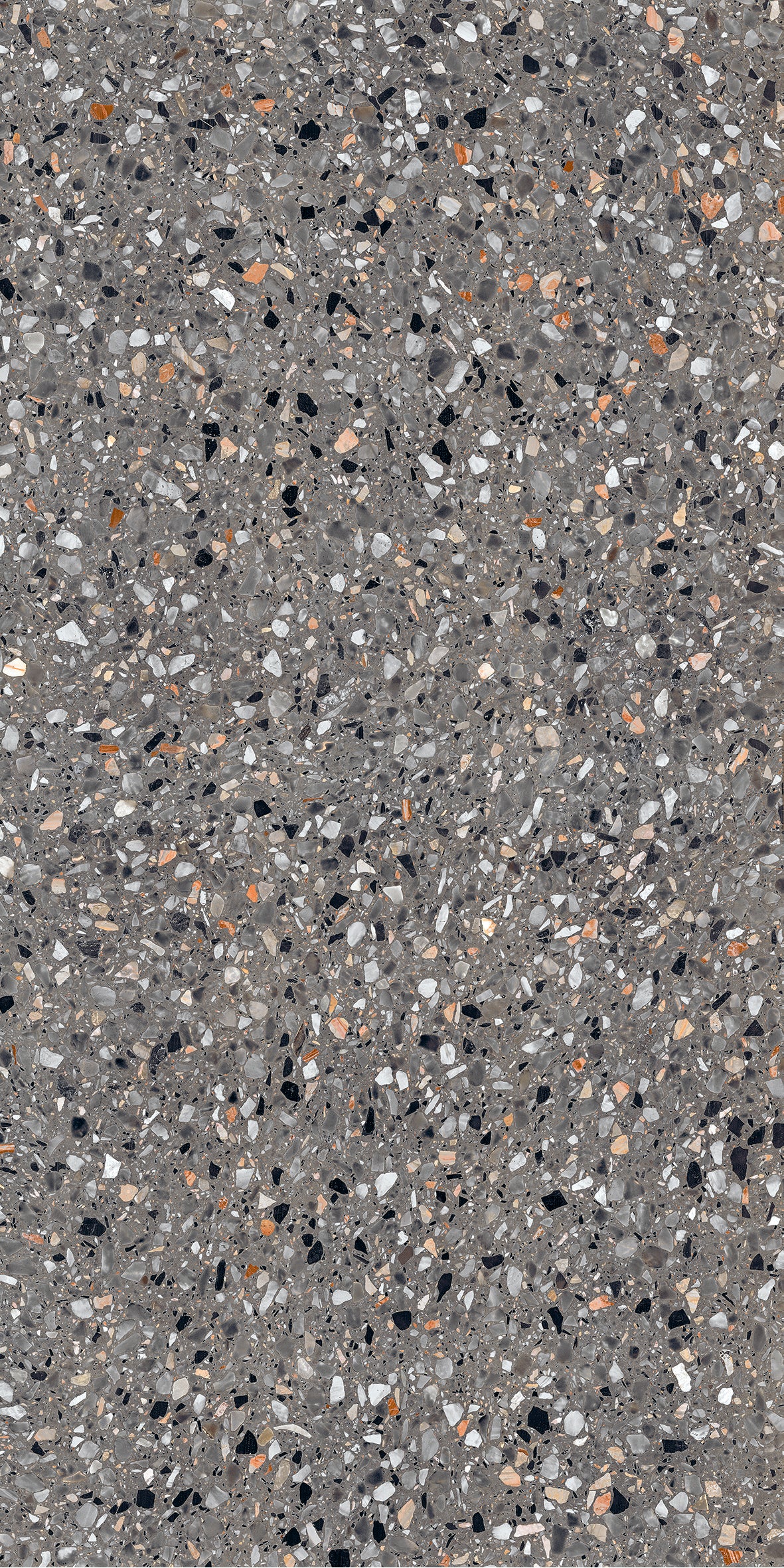 Vloertegel Medley terrazzo Antracite 60x120 rett - WDtegels