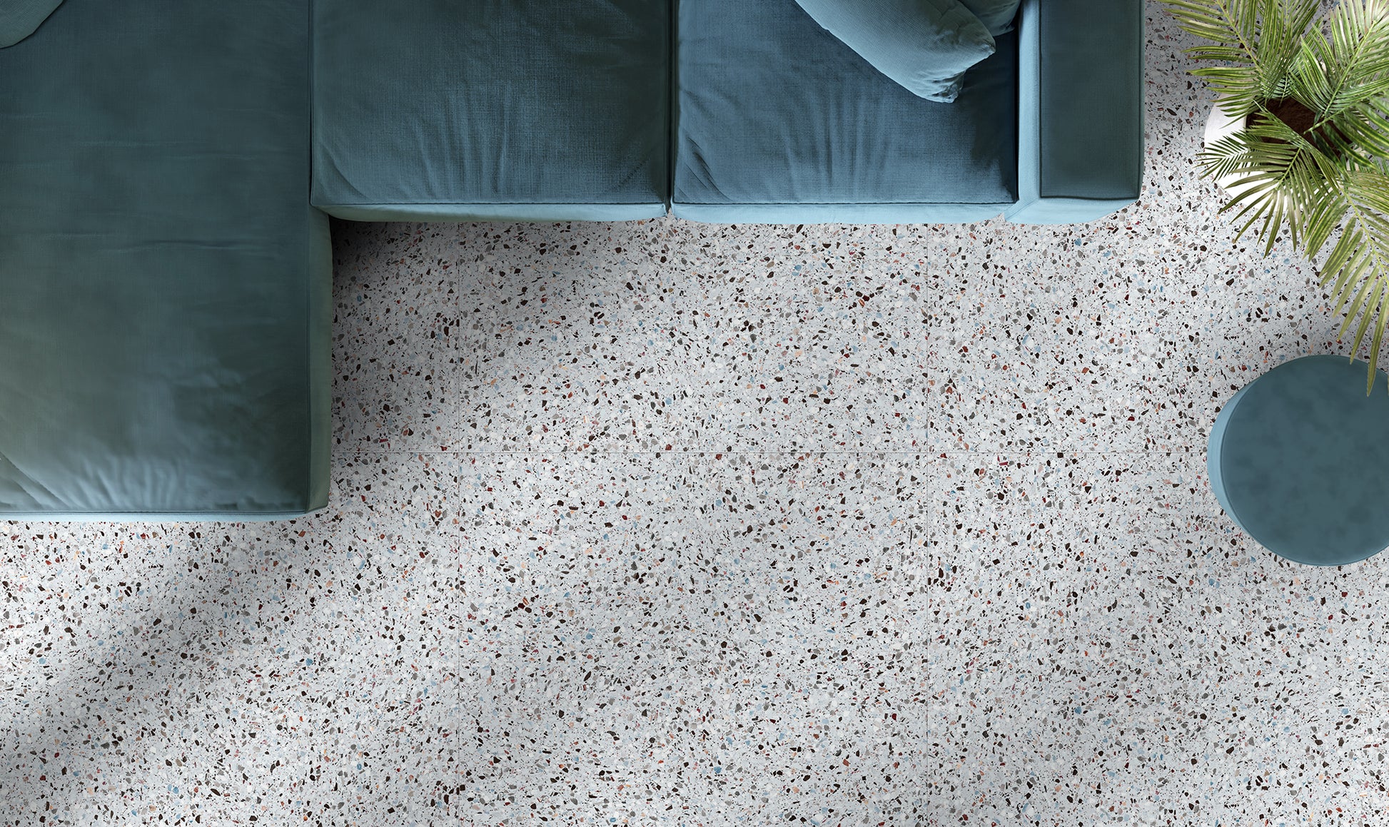 Vloertegel Medley terrazzo Sugar 60x120 rett - WDtegels