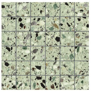 Medley terrazzo Leaf mozaiek 5x5 op net van 30x30 - WDtegels