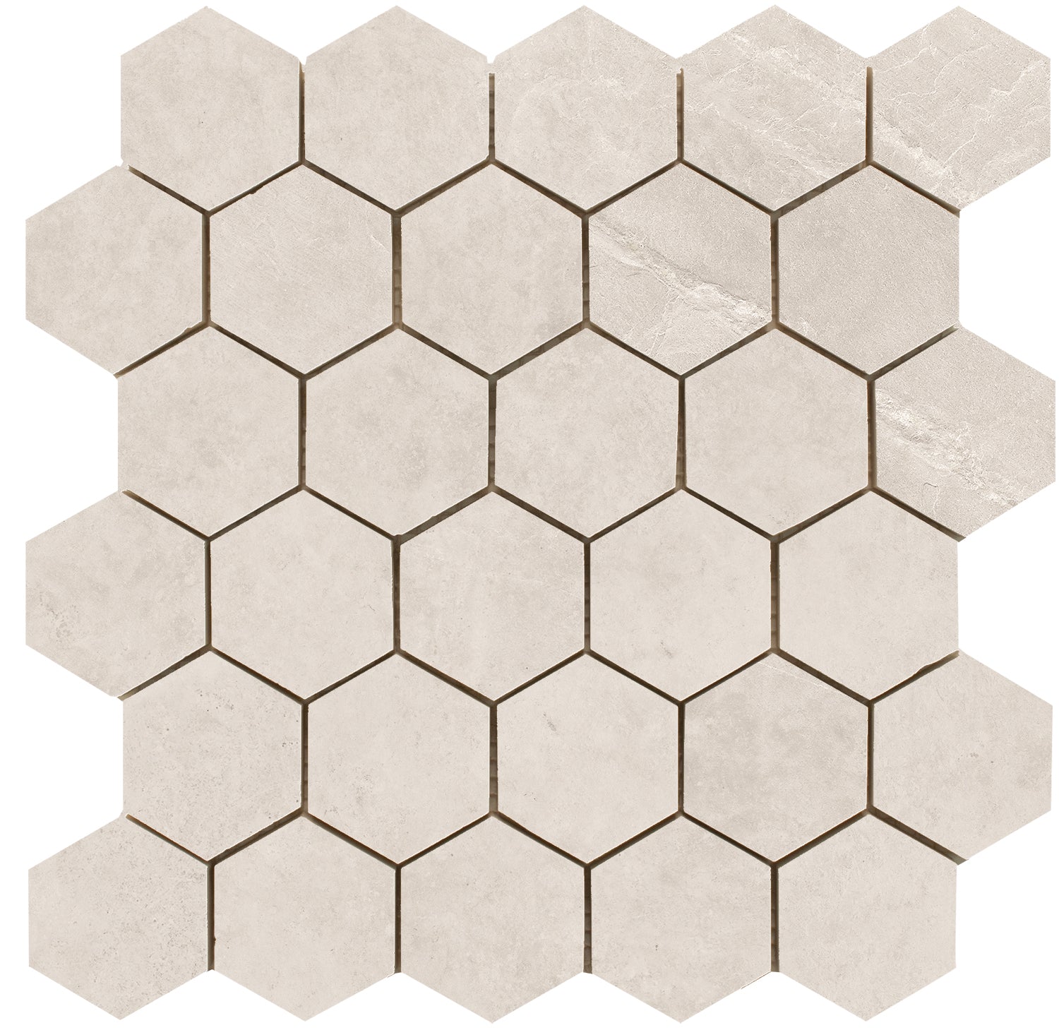 Statale Sand hexagon mozaiek op net van 26,3x27,4 - WDtegels
