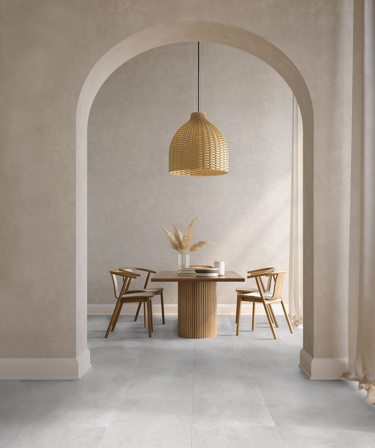 Vloertegel Hollstone Milky 60x120 rett - WDtegels
