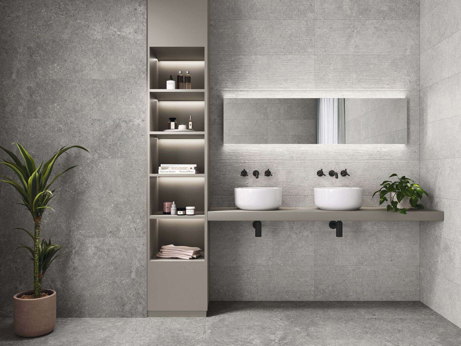 Vloertegel Stoneland Grey mat 80x160 rett - WDtegels