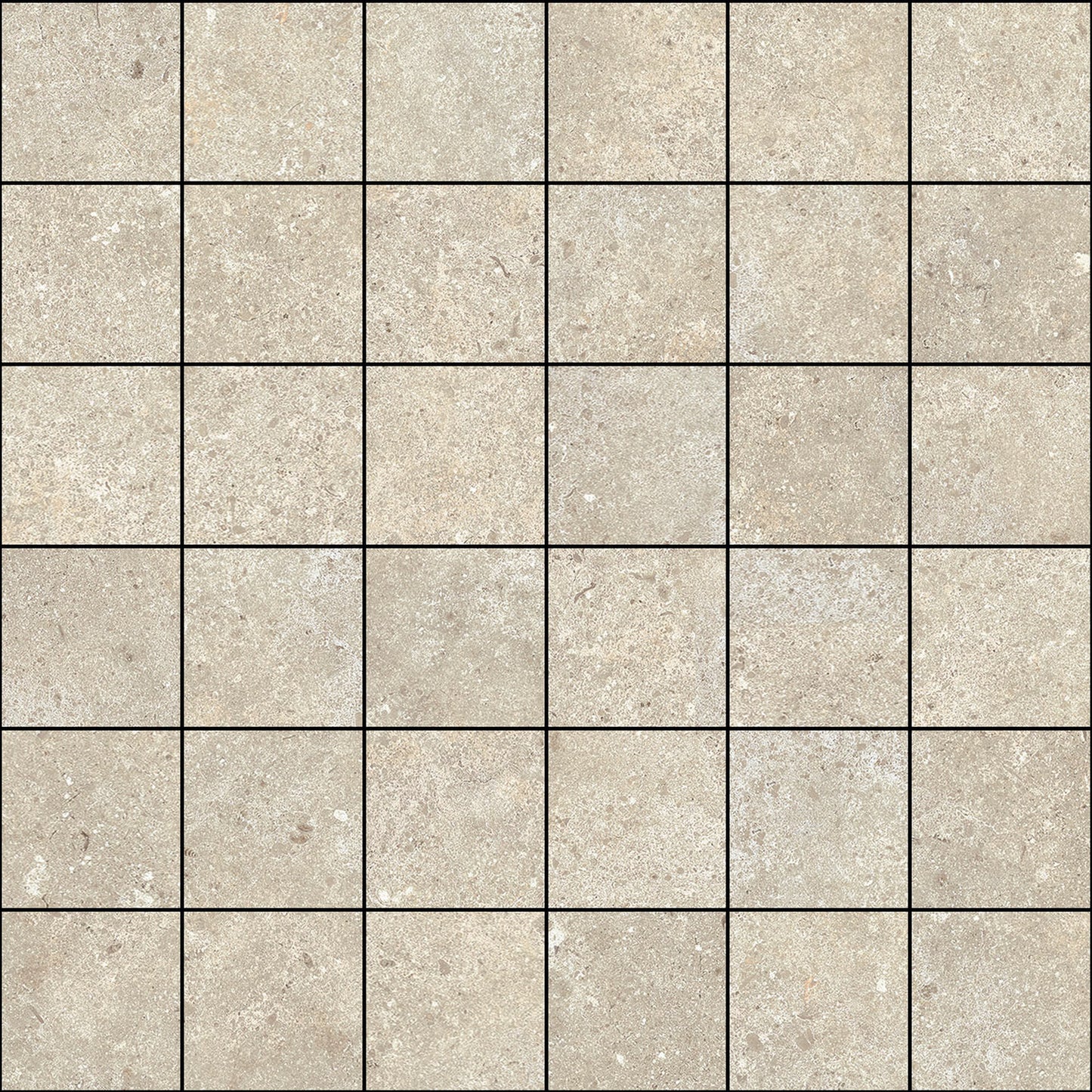 Stoneland Ivory mozaiek 5x5 op net van 30x30cm - WDtegels