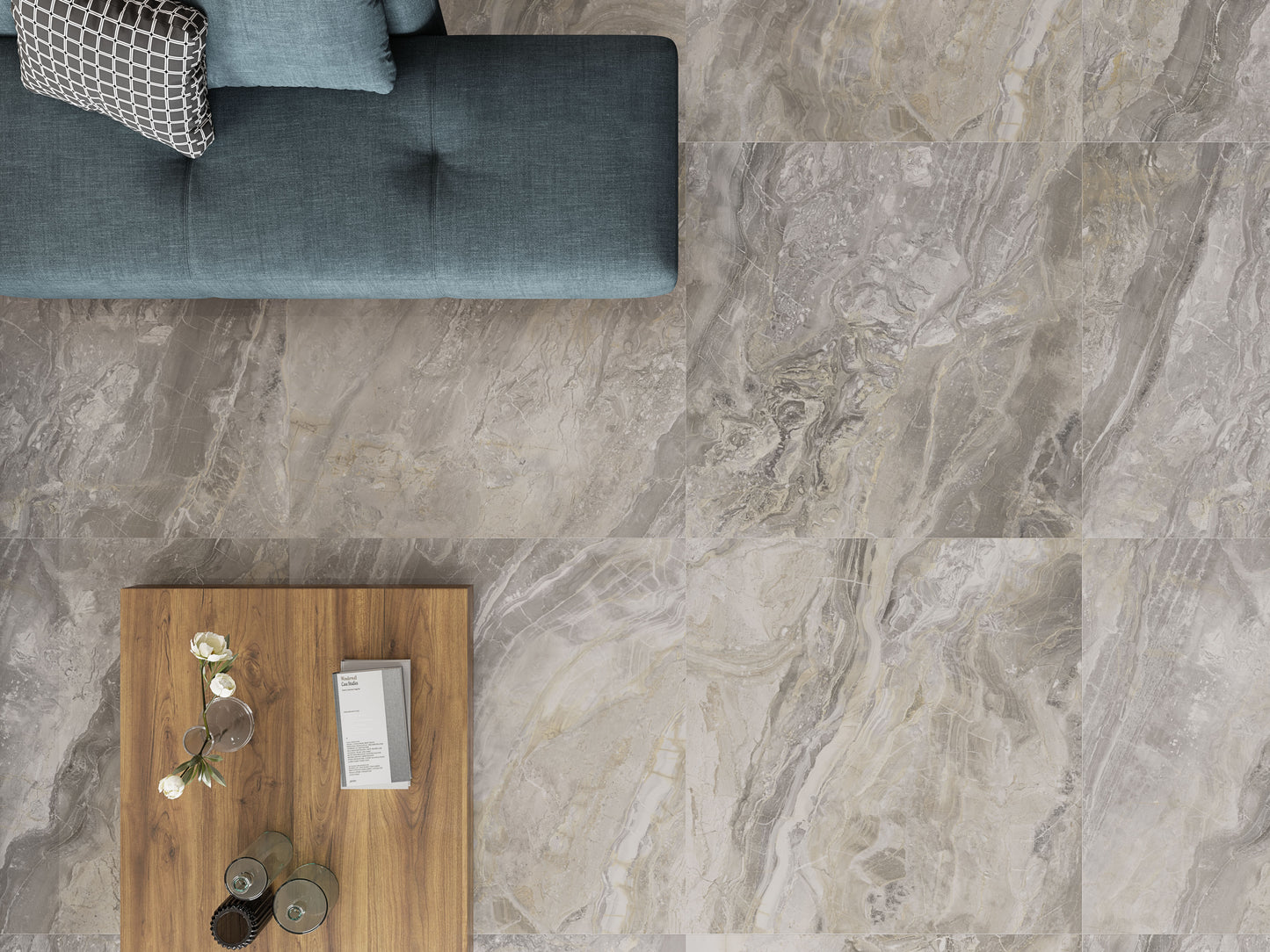 Vloertegel Luxury Beige glans 60x60 - WDtegels