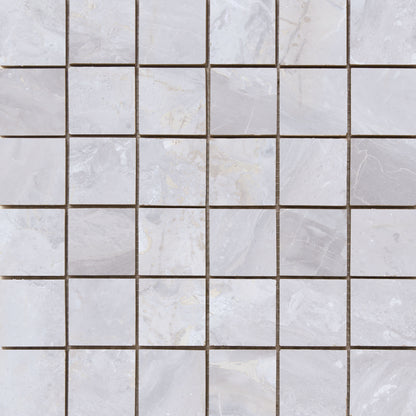 Luxury mozaiek White gepolijst 5x5 op net van 30x30 - WDtegels