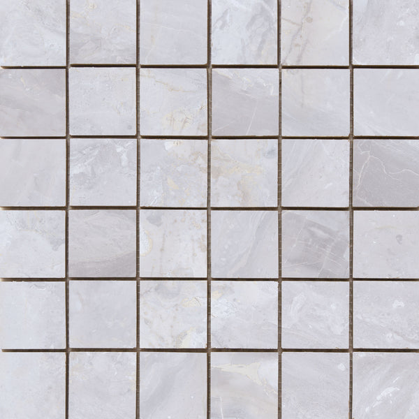 Luxury mozaiek White gepolijst 5x5 op net van 30x30