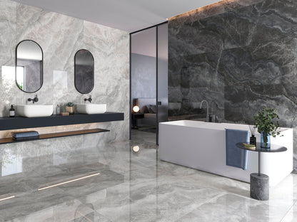 Vloertegel Lixium Grey gepolijst 120x120 rett - WDtegels