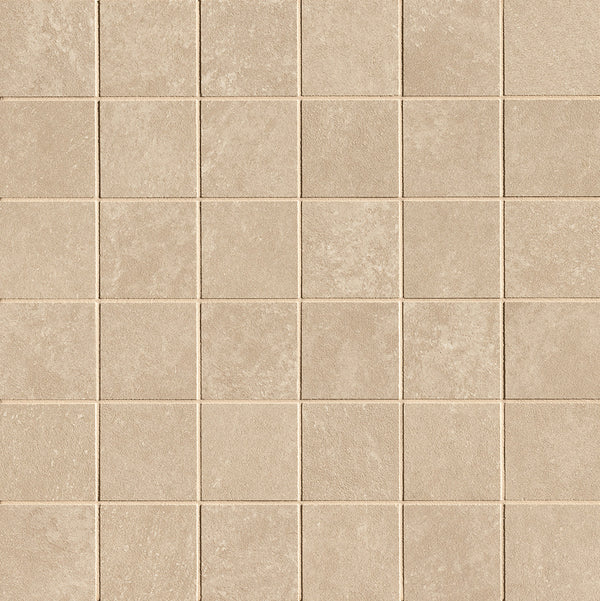 Nobu Beige macro mosaico 5x5 op net van 30x30