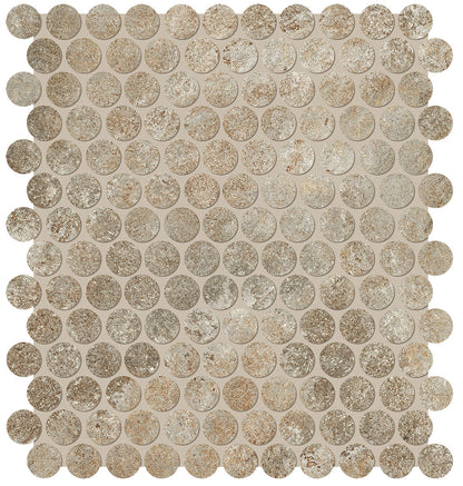 Nobu Slate round mosaico 2,2cm rond op net van 29x32,5 - WDtegels