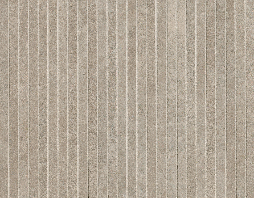 Nobu Grey tratti mosaico 1x24 rond op net van 24x30,5 - WDtegels