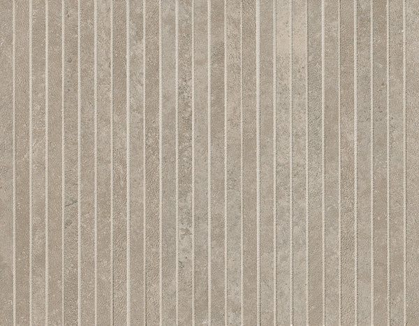 Nobu Grey tratti mosaico 1x24 rond op net van 24x30,5