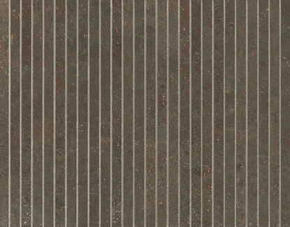 Nobu Cocoa tratti mosaico 1x24 rond op net van 24x30,5 - WDtegels