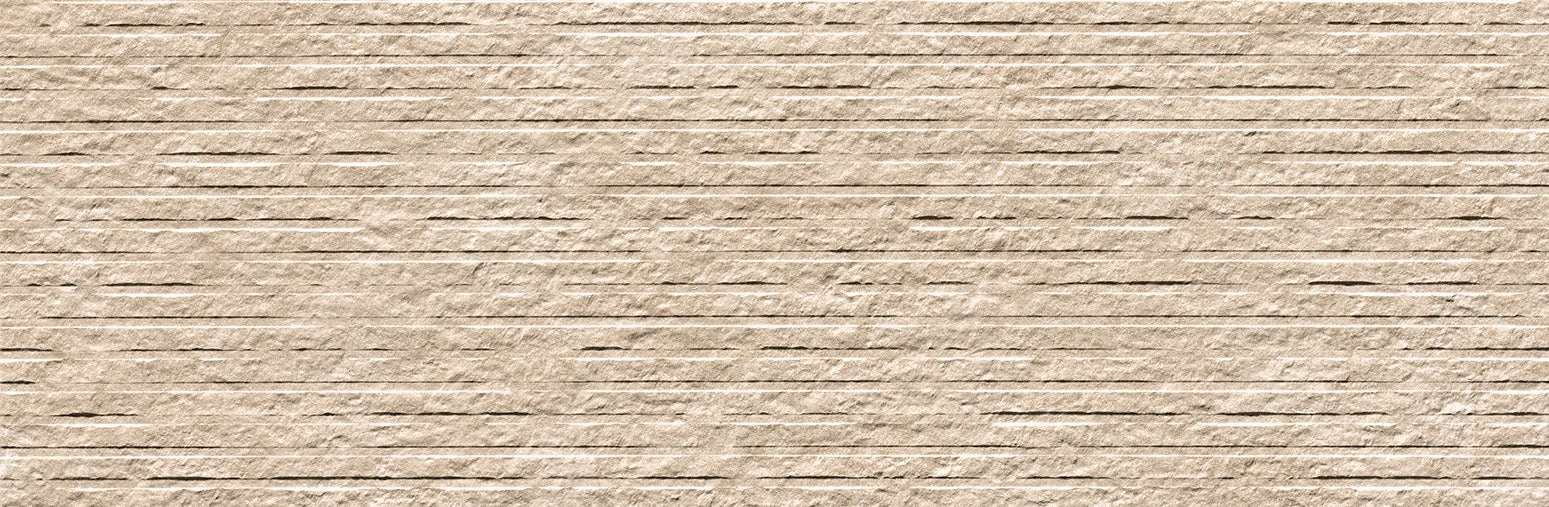 Nobu Beige wandtegel row 25x75 rett - WDtegels