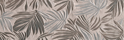 Nobu Silver inserto wandtegel fossil 25x75 rett - WDtegels