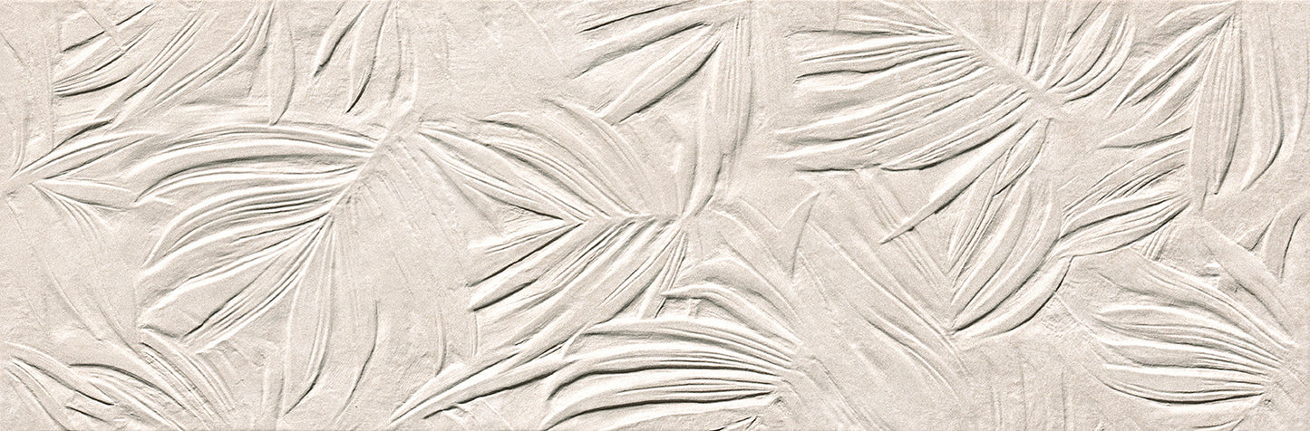 Nobu White wandtegel fossil 25x75 rett - WDtegels