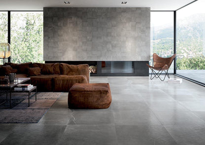 Vloertegel Maku Grey zijde glans 80x80 rett - WDtegels