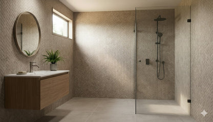 Maku Nut spina mosaico mat anticato 1,3x2,3 op net - WDtegels