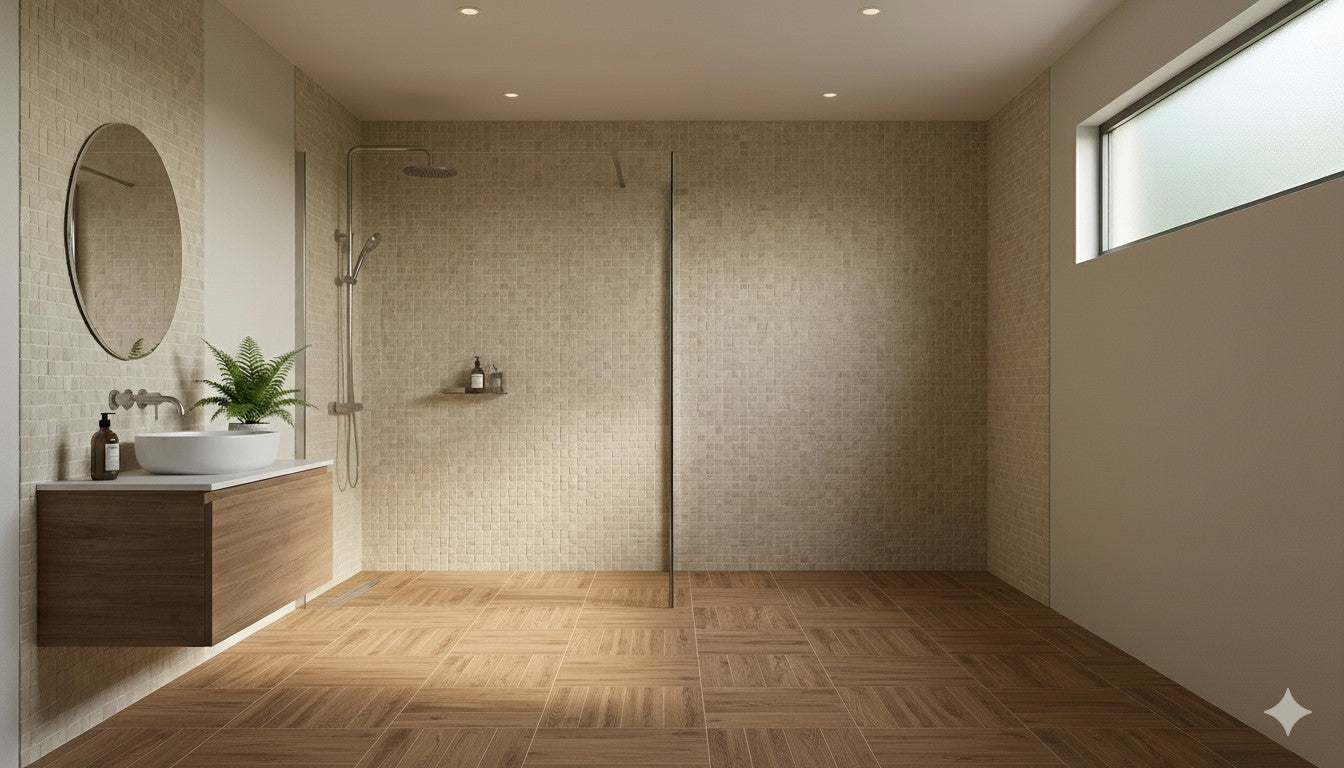 Maku Sand micro mosaico mat anticato 1,2x1,2 op net - WDtegels