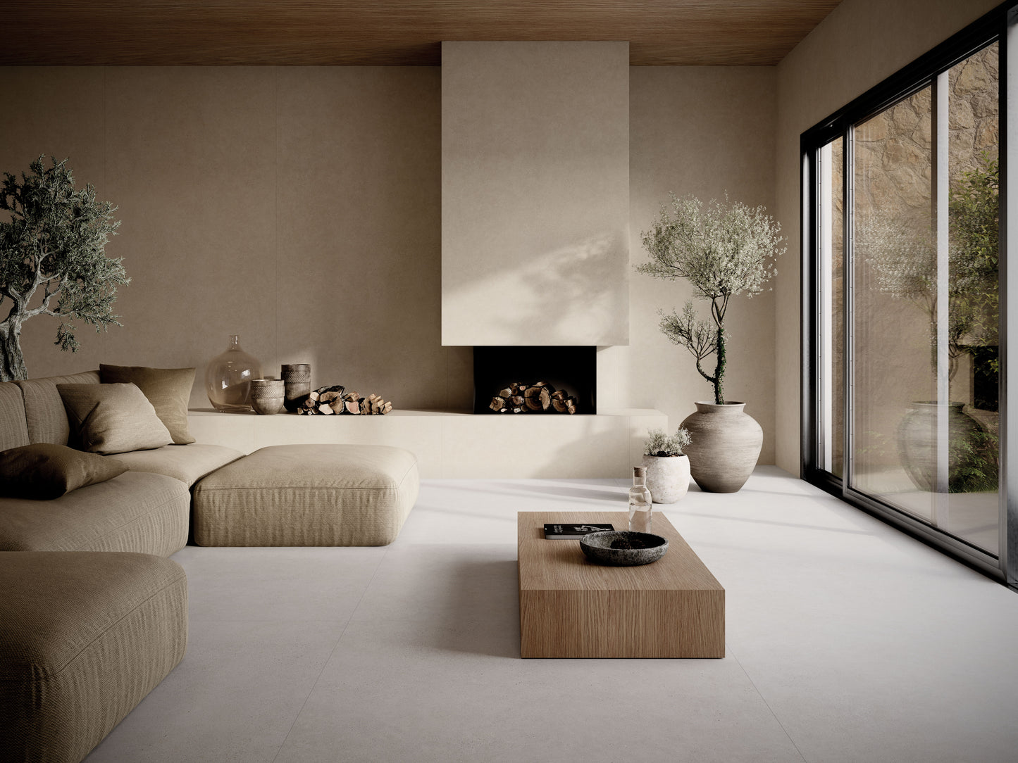 Slab Borneo Sand 120x280 rett - WDtegels