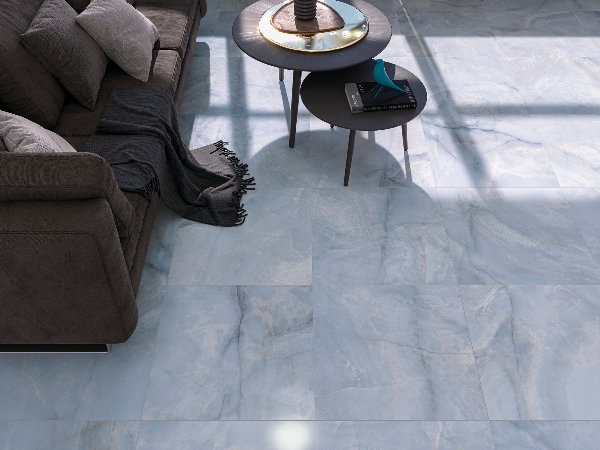 Vloertegel Onix Blue mat 60x120 rett - WDtegels