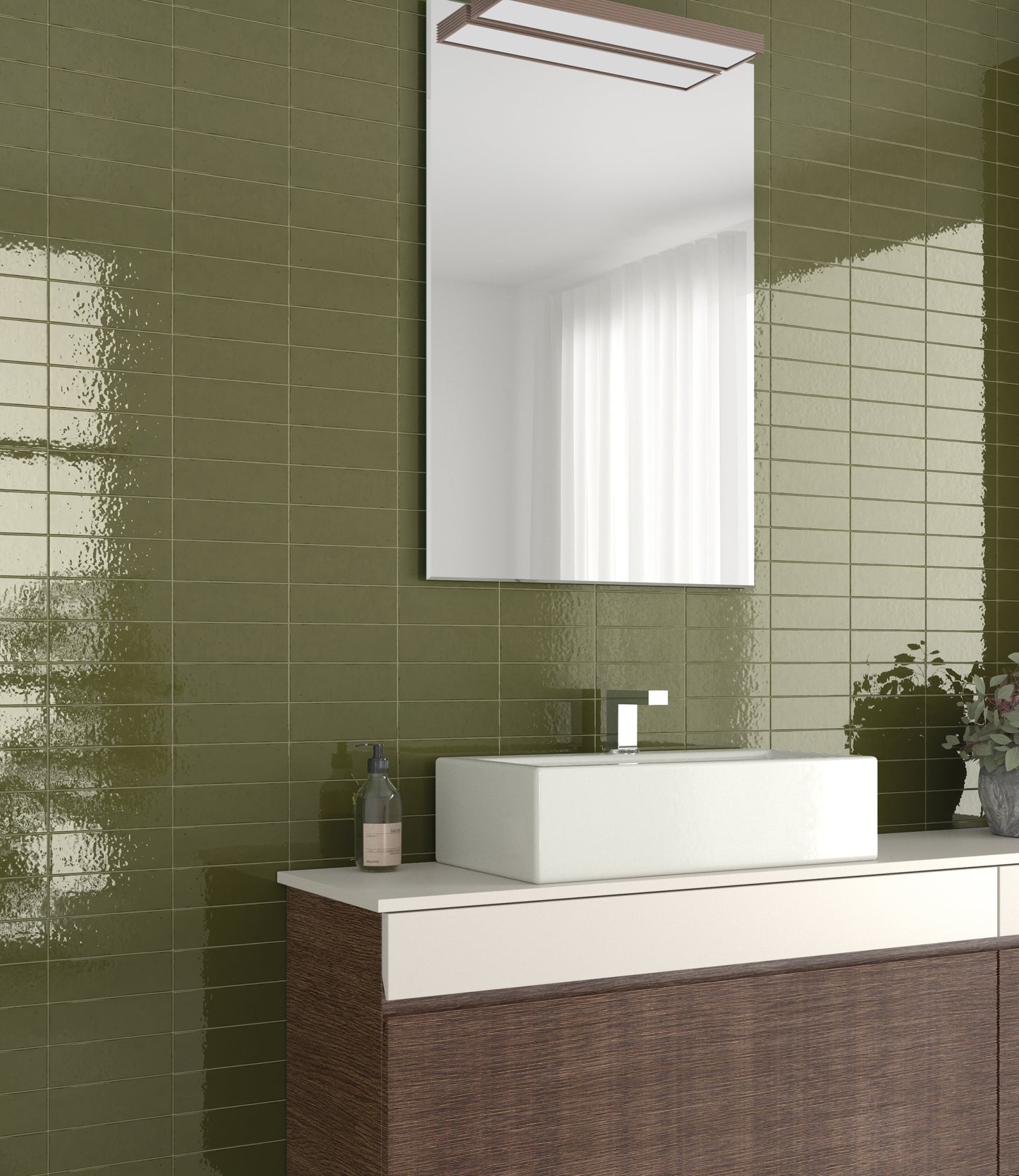 Wandtegel Kalma Selva 6x18,6 glans - WDtegels
