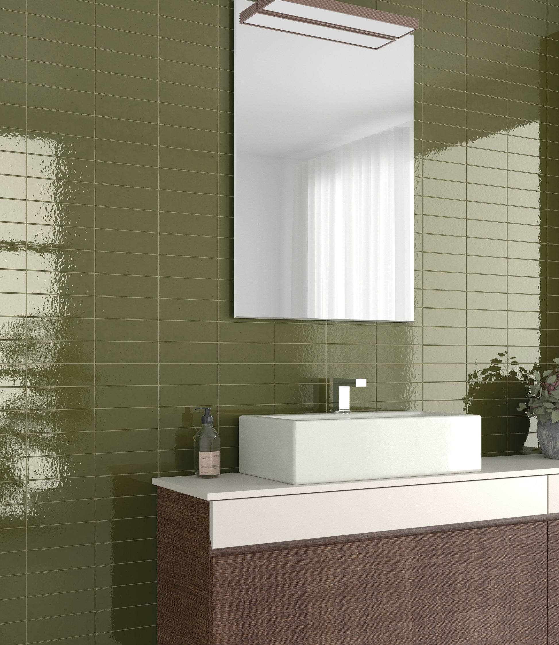 Wandtegel Kalma Selva 6x18,6 glans - WDtegels