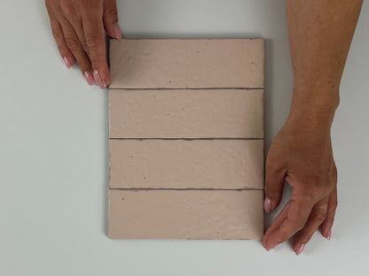 Wandtegel Kalma Rose 6x18,6 mat - WDtegels