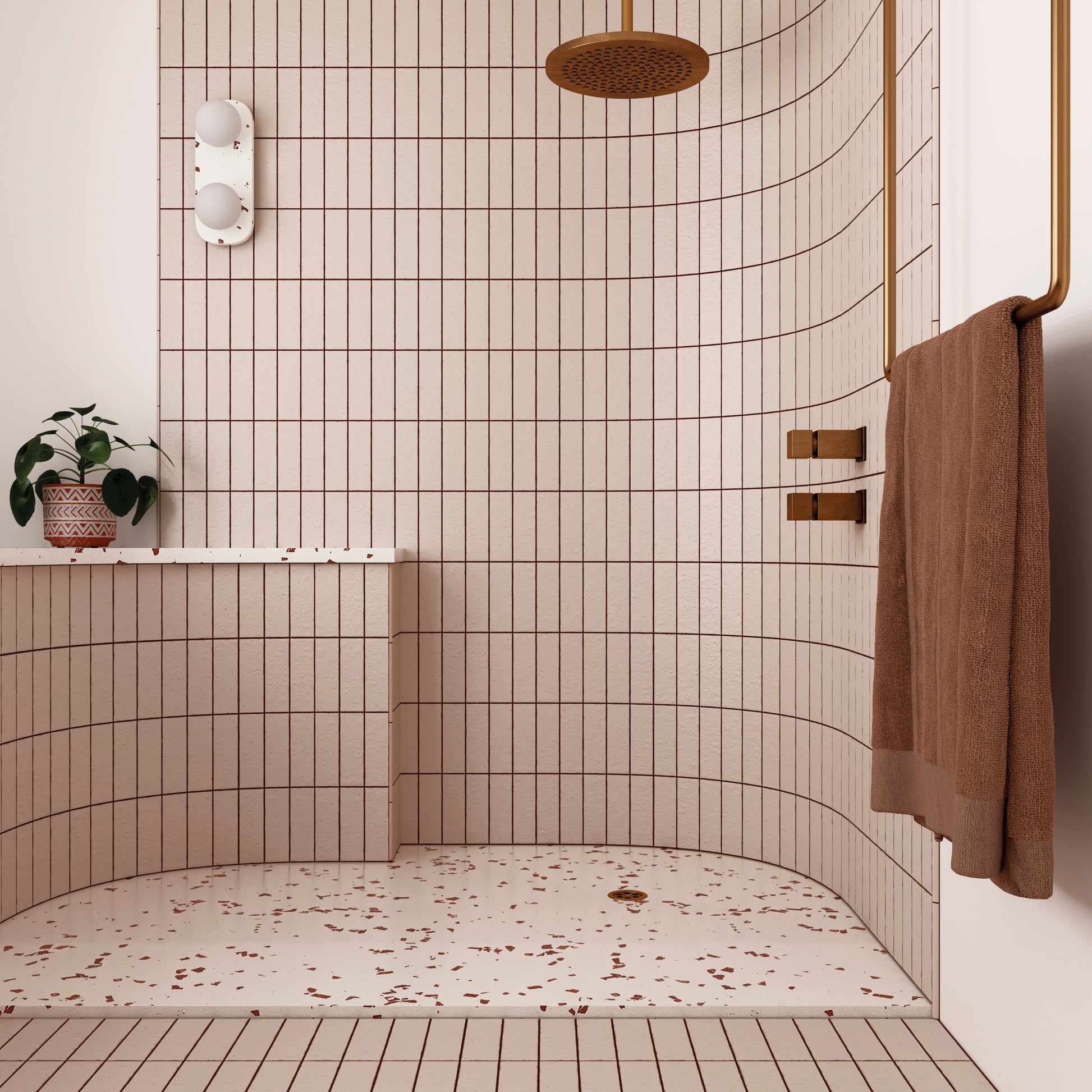 Wandtegel Kalma Rose 6x18,6 mat - WDtegels