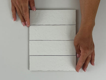 Wandtegel Kalma White 6x18,6 mat - WDtegels