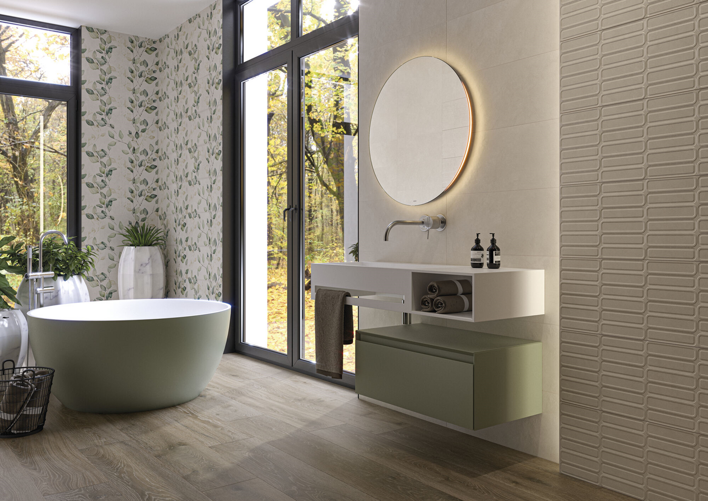 Wandtegel Alure Ivory 25x50 - WDtegels