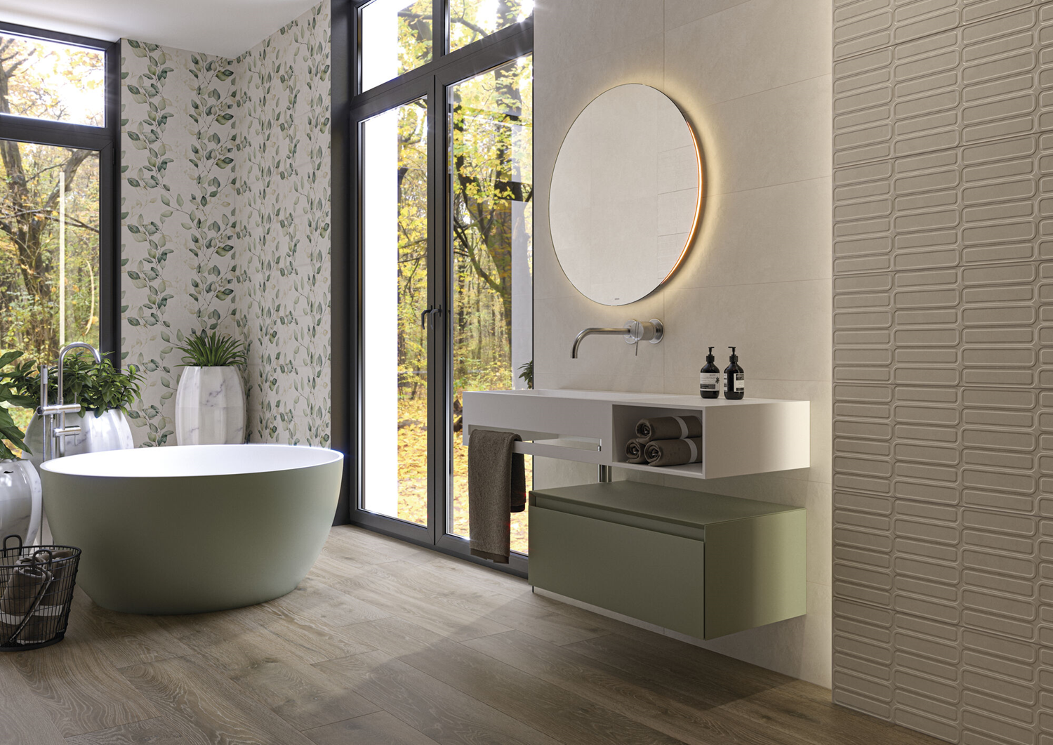 Wandtegel Alure Ivory 25x50 - WDtegels