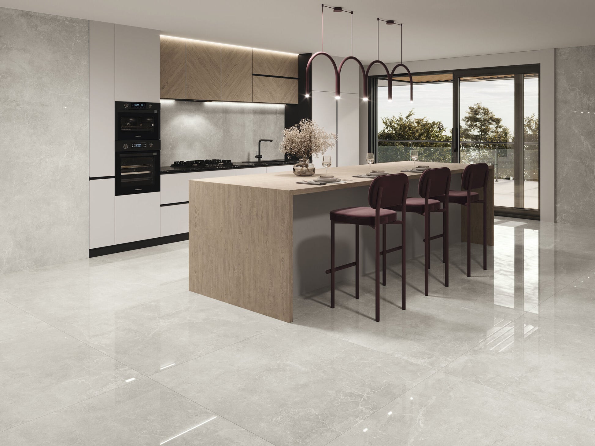 Slab Concept Pearl gepolijst 120x260 rett - WDtegels