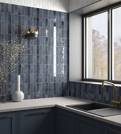 Premium Koko Blue Night 5x15 glans - WDtegels