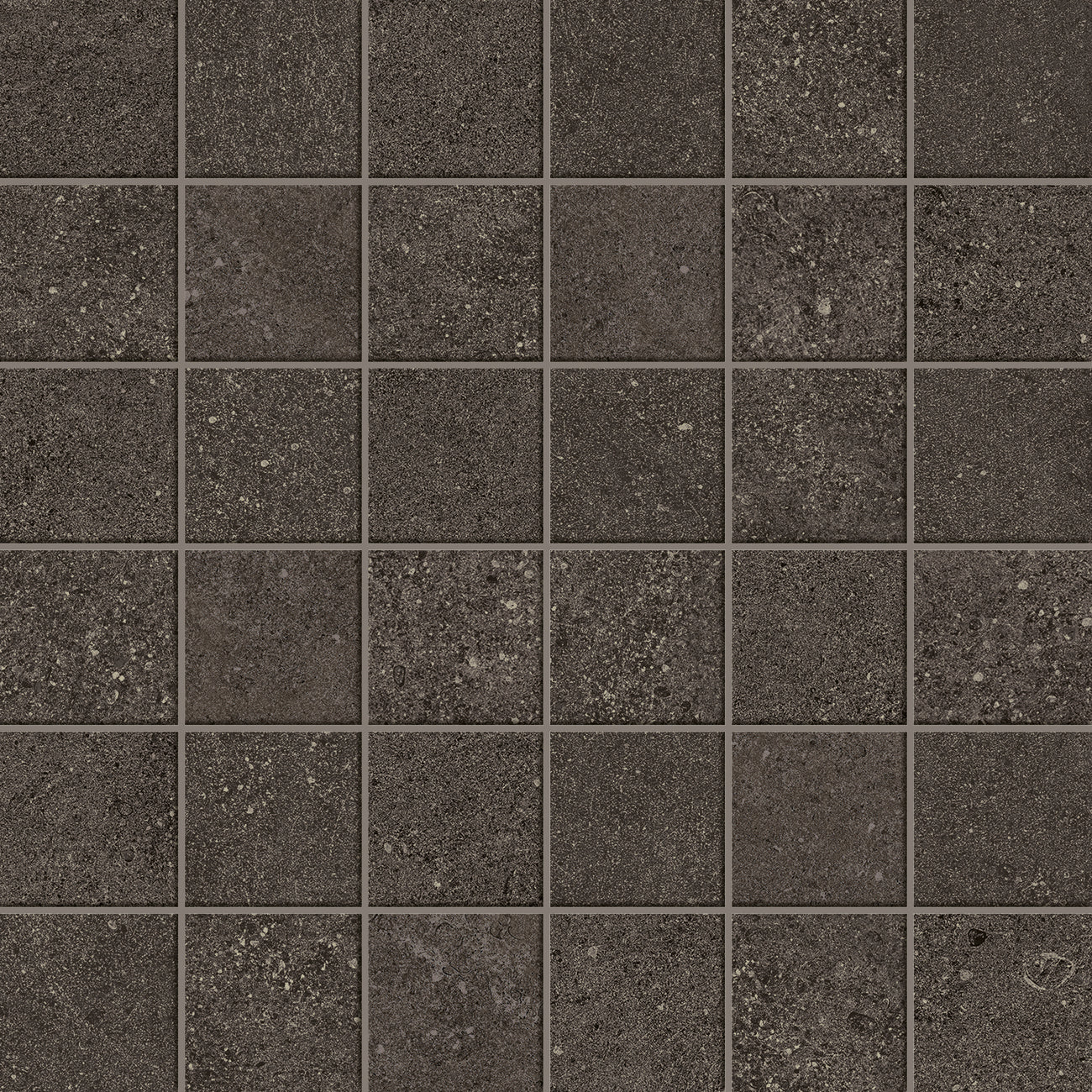 Yacht Anthracite mozaiek 5x5 op net van 30x30 - WDtegels