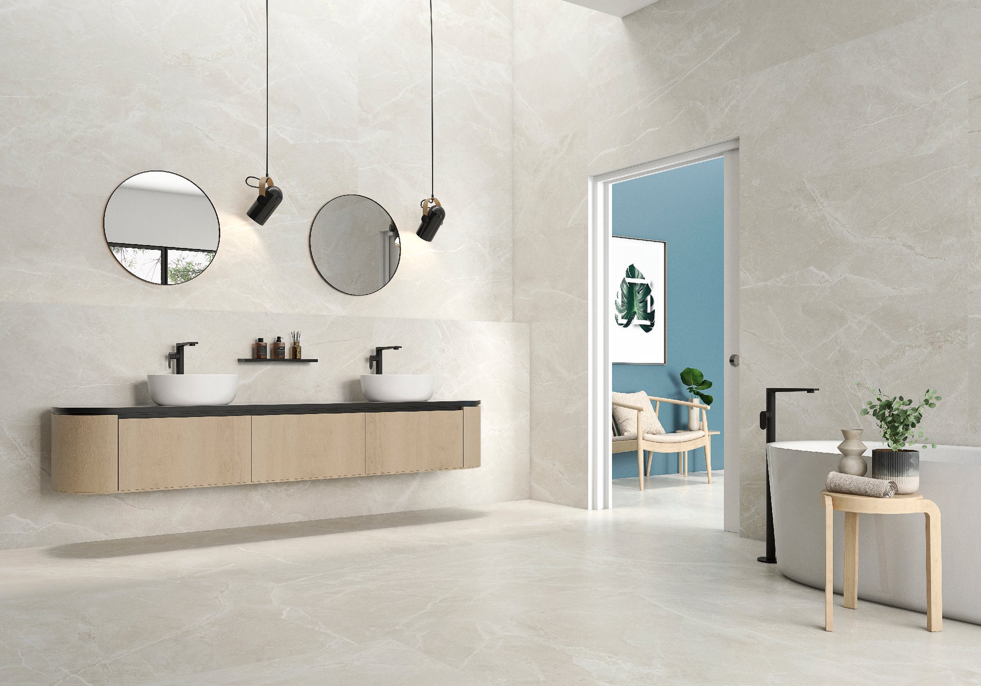 Fior di Bosco Sand silk 60x60 rett - WDtegels