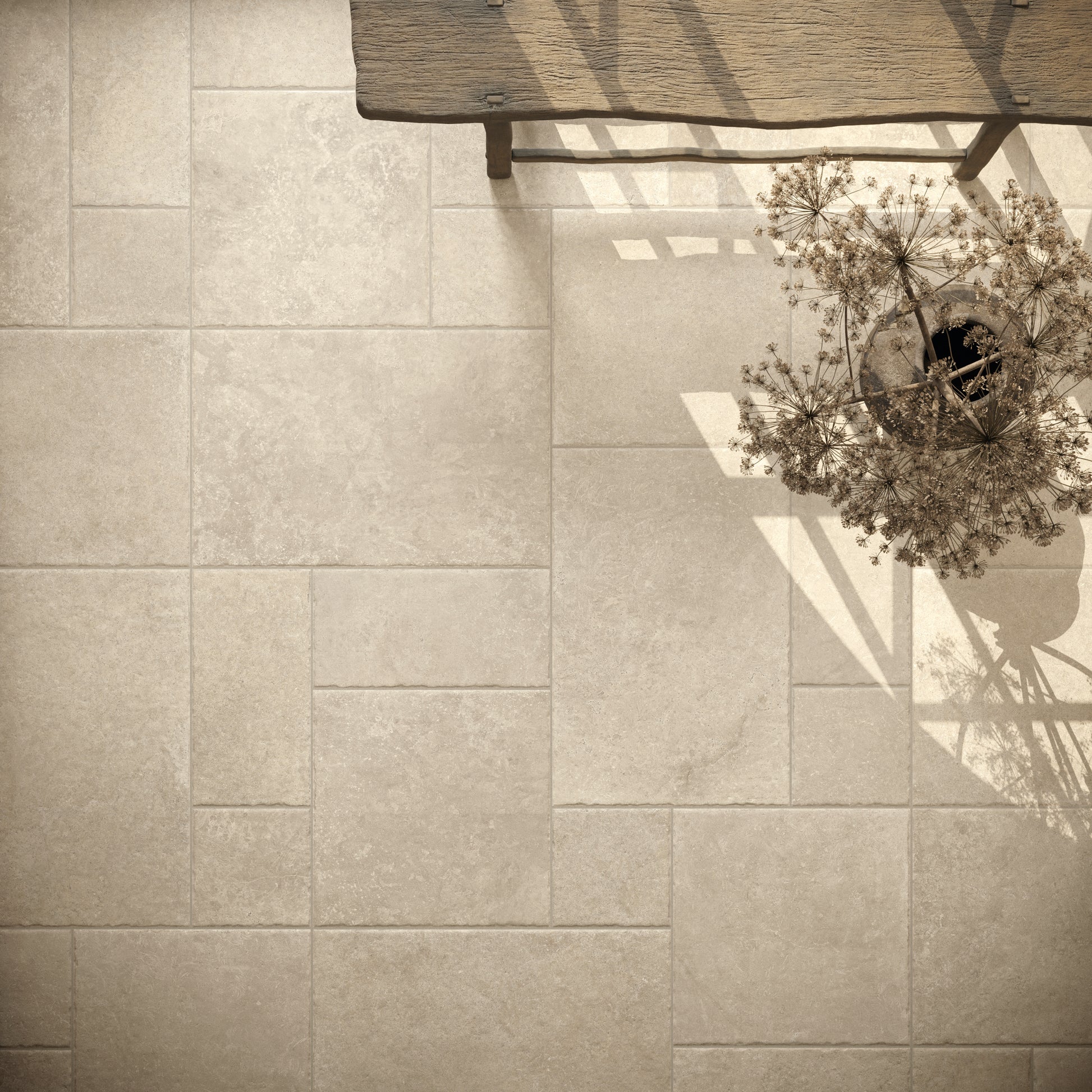 Vloertegel Chantilly Creme 60x60 chip - WDtegels