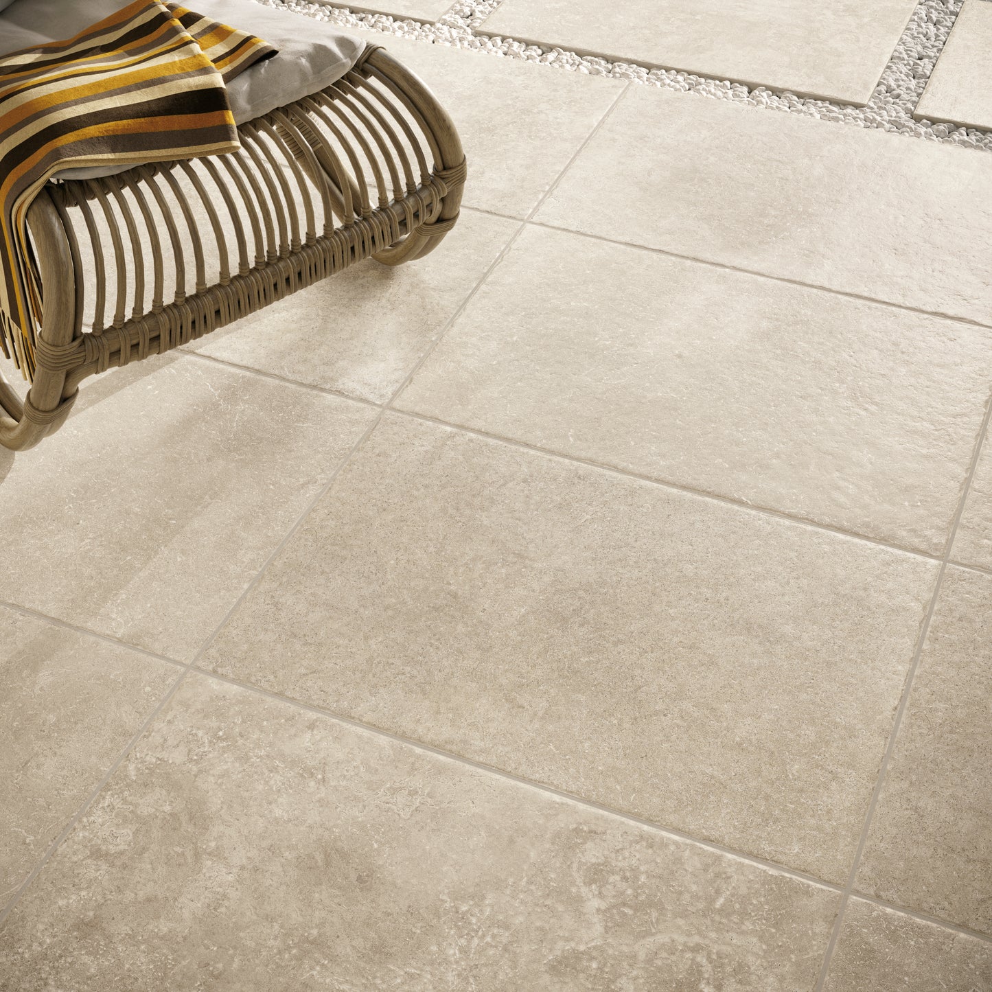 Vloertegel Chantilly Creme 60x90 chip - WDtegels